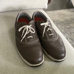 Footjoy Mens Contour Series Spikeless Casual Golf Shoes Size 13M Brown 54042